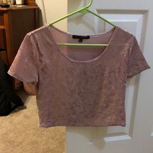 Light pink crop top